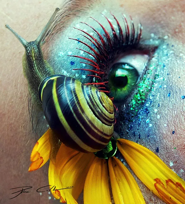Incredibly Colorful Eye Makeup Art by Svenja Schmitt