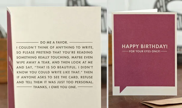 Best Birthday Card When You Have Nothing to Say