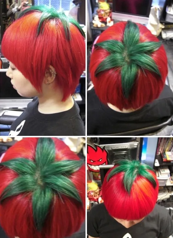 Ripe Tomato Hairstyle from Japan