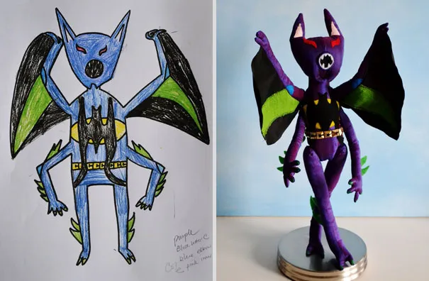 Artist Turns Kids' Drawings Into Real-Life Plush Toys (30 Pics)