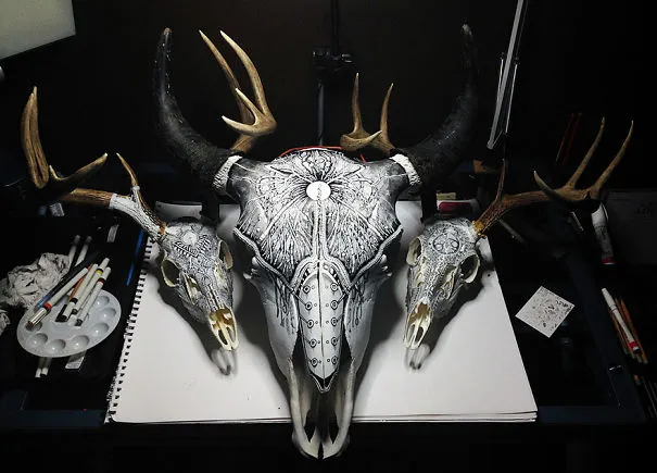 Incredible Animal Skull Art By Peter Deligdisch