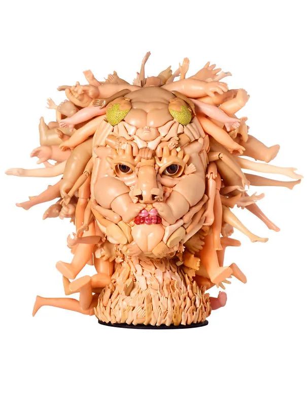 Used Children's Toys Turned Into Bizarre Portraits By Freya Jobbins