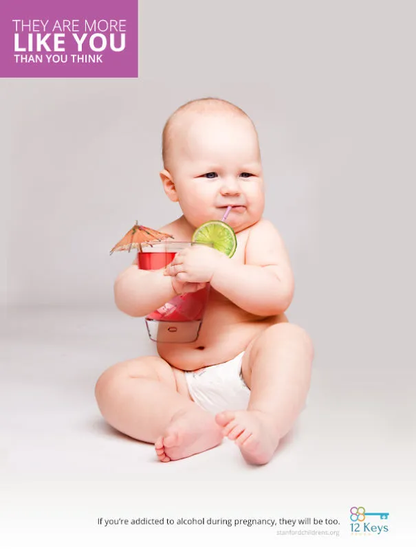 12 Shocking Photoshopped Images Make Children's Alcohol Addiction A Reality