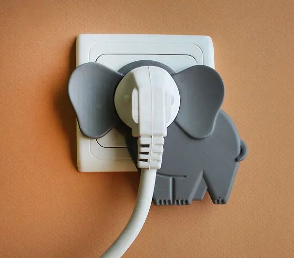 This Little Accessory Will Turn Your Wall Socket Into A Cute Elephant