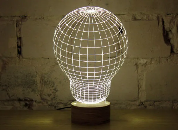 Bulbing - 3d Optical Illusion Led Lamp That Tricks Your Eye And Challenges Your Mind