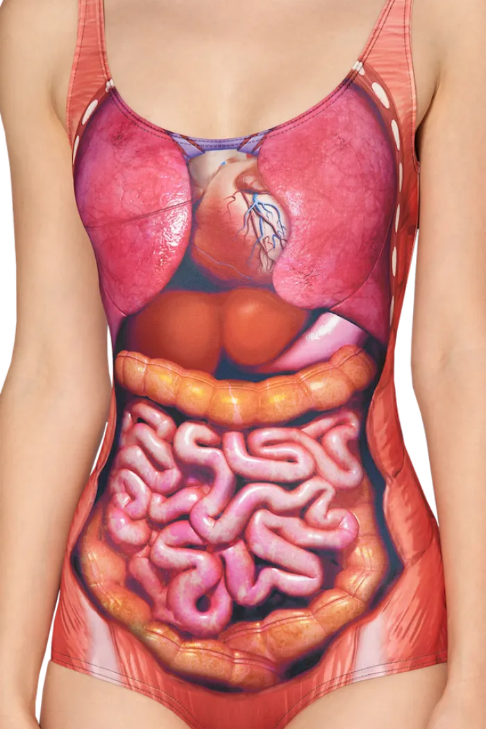 Dem Guts - A Swimsuit Illustrating The Anatomy Of Human Torso