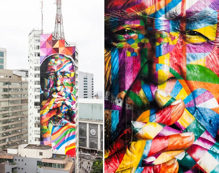 Oscar Niemeyer Grafitti In São Paulo