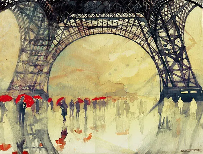 Beautiful Architectural Watercolors By Maja Wronska