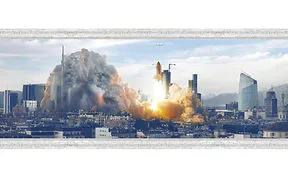 A Different Story - Spacecraft Lifting Off From Major European Cities