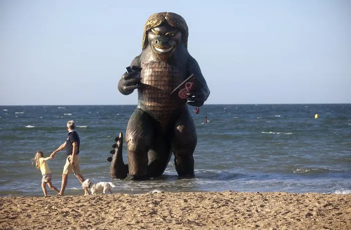 25ft High Sea Monster Surfaces On Bournemouth Beach