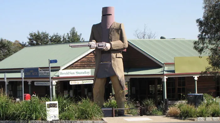 Ned Kelly. Glenrowan. Australia