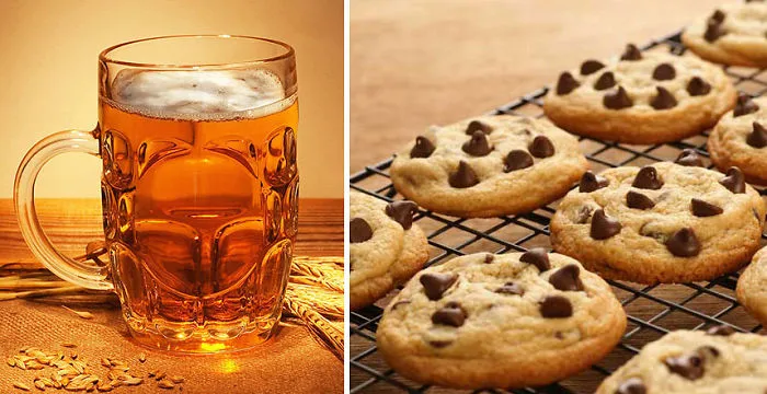 Light Beer With Chocolate-chip Cookies