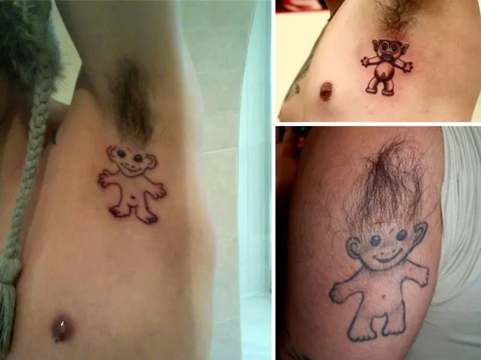 Armpit Troll Tattoo