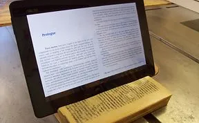 Tablet Stand Made From 400 Page Book