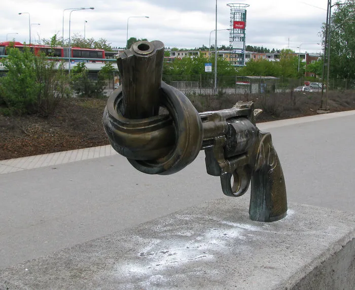 "non Violence". Stockholm, Sweden