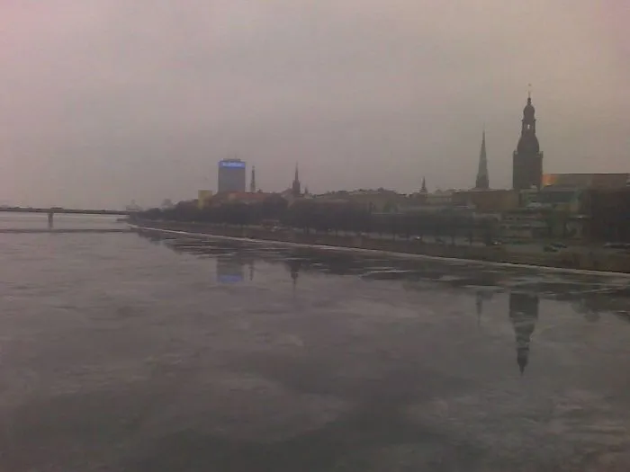 Panorama Of Riga Old Town In March (latvia)