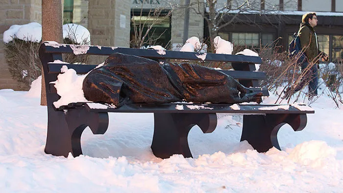 Jesus The Homeless By Timothy Schmalz (toronto)