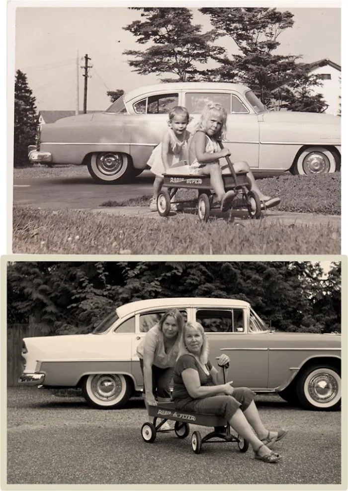Sisters 50 Years Apart
