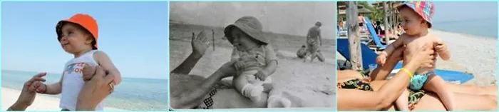 Mother And Son - 30 Years Later - With Her Grand-son :)