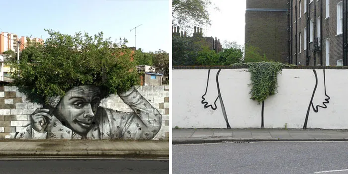 Post Street Art That Cleverly Interact With Nature