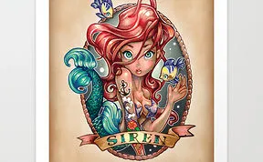 Pin Up Princesses And Cartoons Heroines Art Prints  (14 Images)