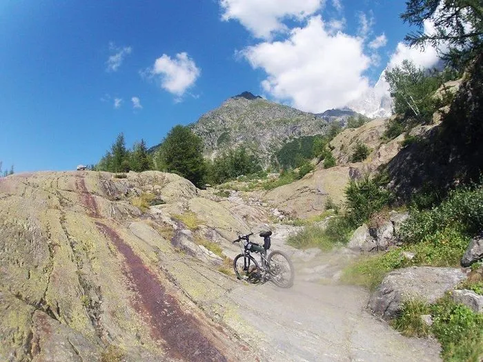 Mont Blanc With Montague Folding Bike For Mountains