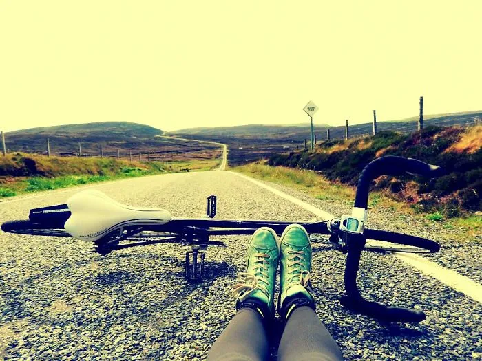 Shetland Islands On Vintage Road Bike