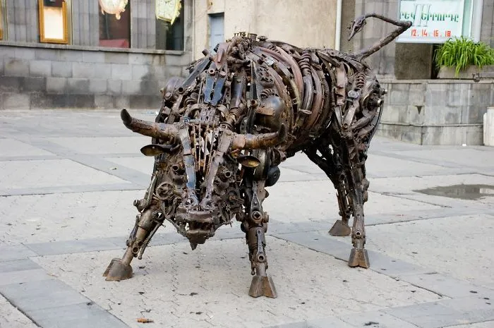 Statue  Of A Bull, Yerevan, Armenia
