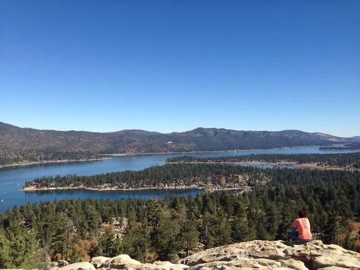 Overlooking Big Bear Lake From Castle Rock, Big Bear, Ca