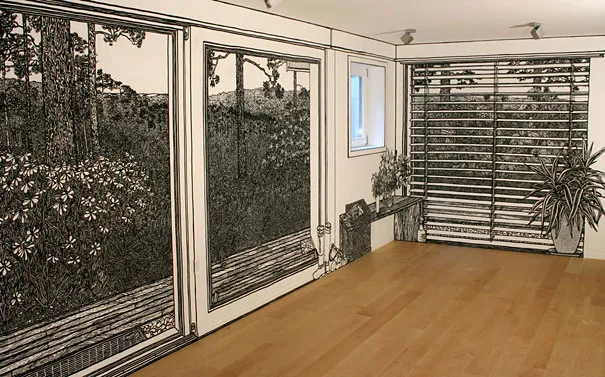 Marker-drawn Murals by Charlotte Mann