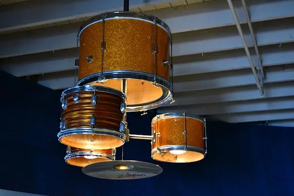 DIY Drum Kit Chandelier