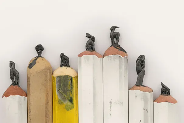 Amazingly Intricate Pencil Tip Sculptures by Diem Chau