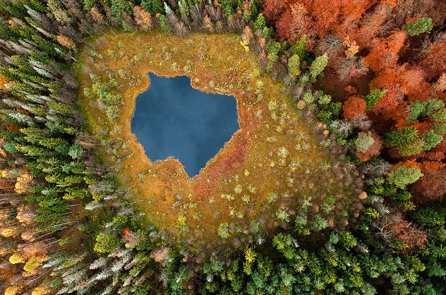 Stunning Aerial Photos of Poland's Lakes Throughout The Seasons