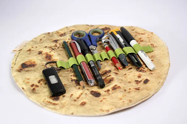 Pita Bread Pencil Holder