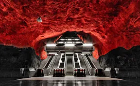 Stunning Underground Art In Stockholm’s Metro Station
