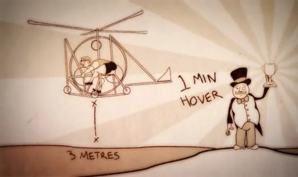 Human-Powered Helicopter Stays Up For 64 Seconds and Wins $250K Sikorsky Prize
