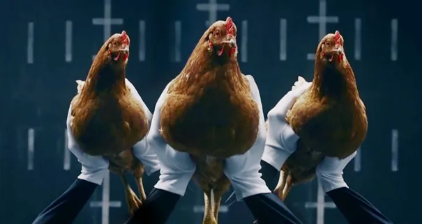 Chickens' Perfect Image Stabilization Showcased In Luxury Car Commercial