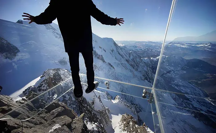 Step Into The Void: Glass Box in French Alps Allows Visitors to Walk 13,123ft Above Sea Level