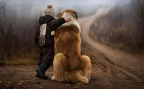 Russian Mother Takes Magical Pictures of Her Two Kids With Animals On Her Farm