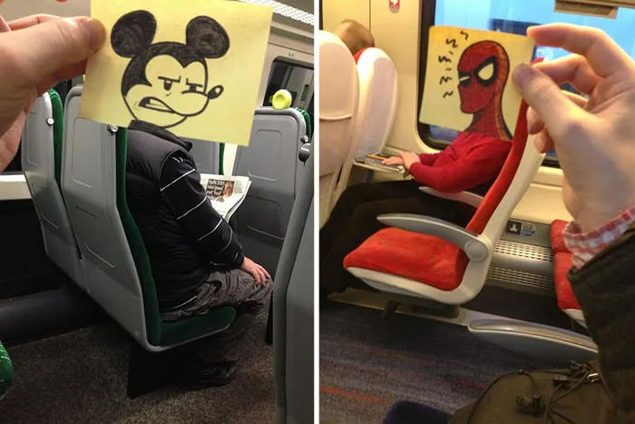 Illustrator Finds A Creative Way To Spend Time On A Train