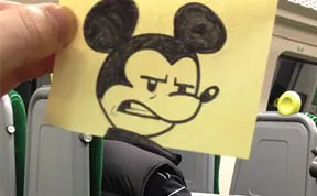 Illustrator Finds A Creative Way To Spend Time On A Train