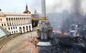 Before And After: Kiev's Independence Square After Ukrainian Riots