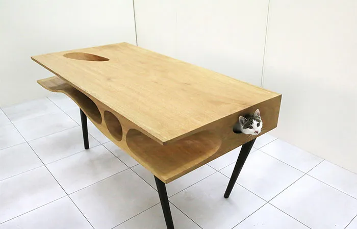 CATable: Shared Table Lets Cats Play While Humans Work