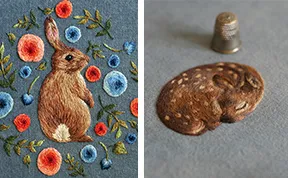 Beautiful Tiny Animals Embroidered By Chloe Giordano