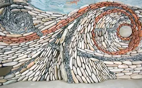The Ancient Art Of Stone: Couple Creates Beautiful Rock Wall Art Installations
