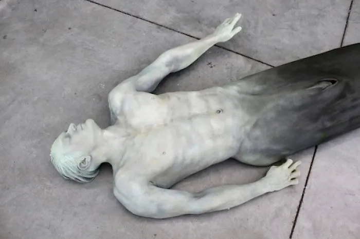Bizarre Sculpture Named Merman By Cameron Stalheim