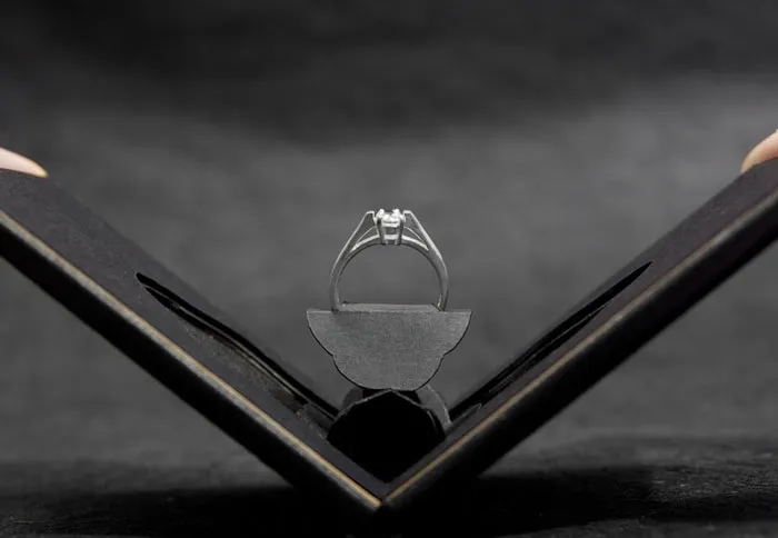 Engagement Ring Box Opens Up Like A Flower In Bloom