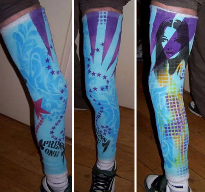 Graffiti Stockings Cast Art