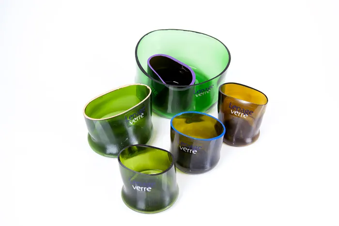 Recycled Bottles By Lepage Verre.