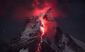 Hundreds Of Mountaineers Climb The Alps For Epic Photoshoot